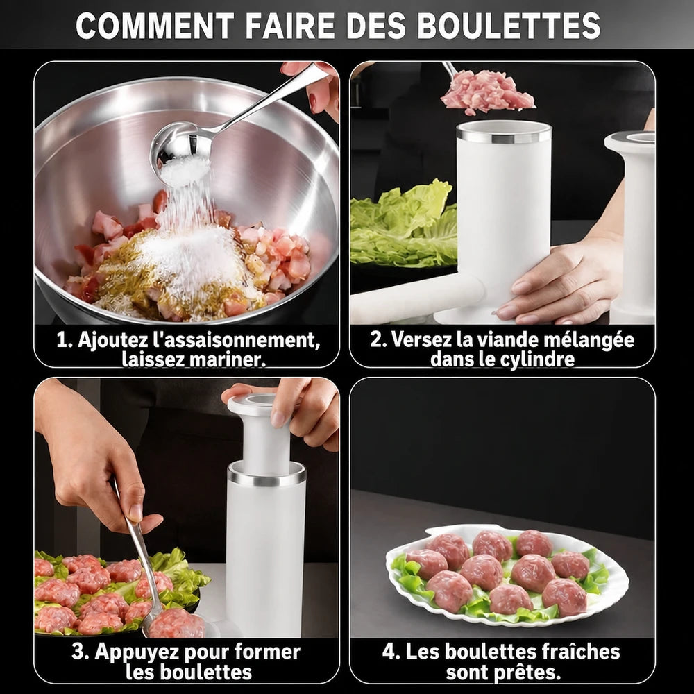 -50 % · OFFRE LIMITÉE · MasterStuffer™ · Saucisses et boulettes faciles !
