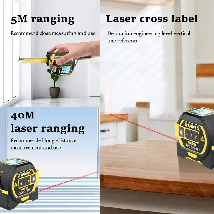 50% DE REMISE TEMPORAIRE | InfraTape™ | Ruban à mesurer laser de précision 3-en-1