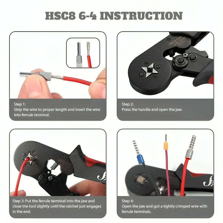 50% DE REMISE TEMPORAIRE | FuseGrip™ | Ensemble de pinces à sertir électriques