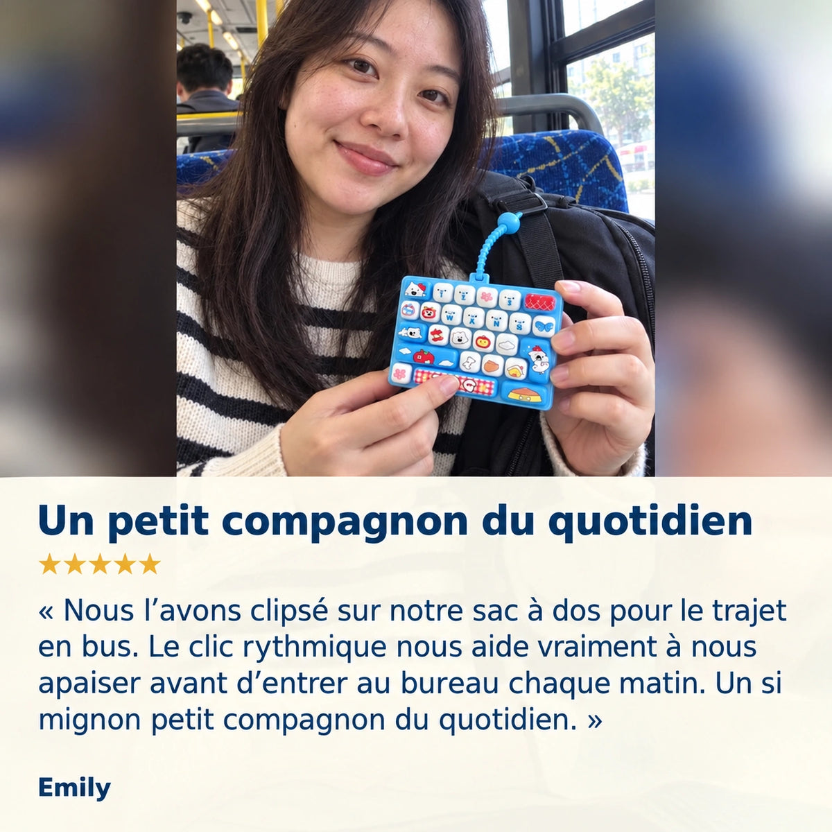 Photographie produit clickcalm en français
