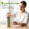 1+1 OFFERT · AUJOURD'HUI · QuadBott™ · 4-en-1 Flacons de voyage