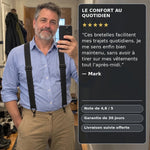 1+1 OFFERT · AUJOURD'HUI · FitHold™ · Bretelles pour homme