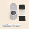 -50 % · OFFRE LIMITÉE · QuickPotty™ · Toilettes d’extérieur pliables et portables