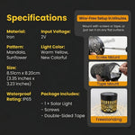 1+1 OFFERT · AUJOURD'HUI · MandalaAura™ · Lampe de projection