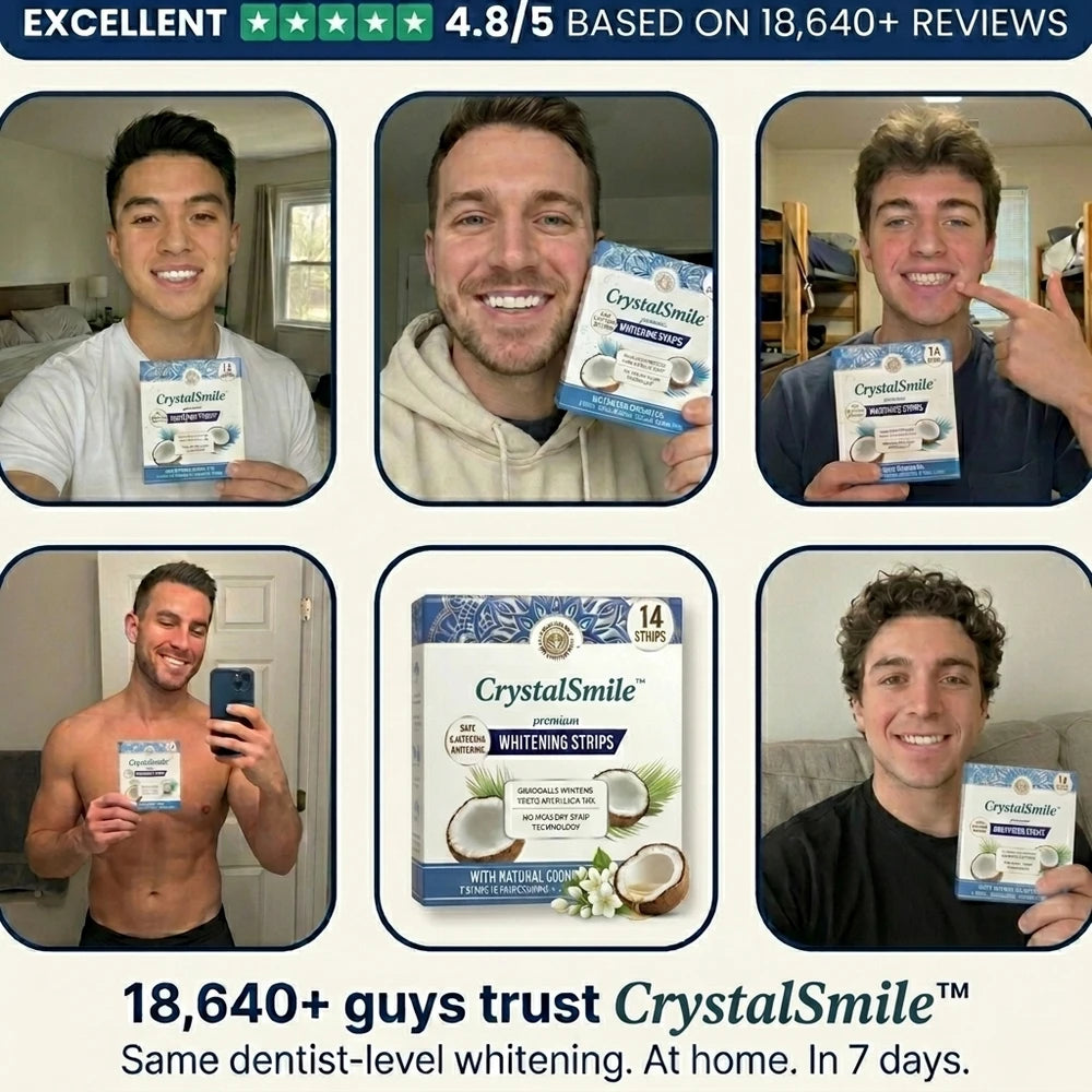 1 + 1 GRATUIT AUJOURD'HUI | CrystalSmile™ - Bandes de blanchiment dentaire