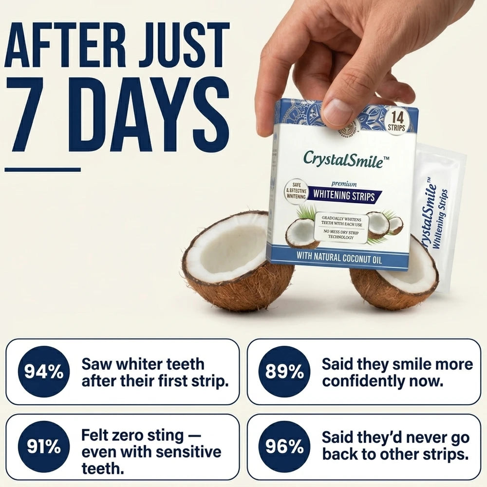 1 + 1 GRATUIT AUJOURD'HUI | CrystalSmile™ - Bandes de blanchiment dentaire