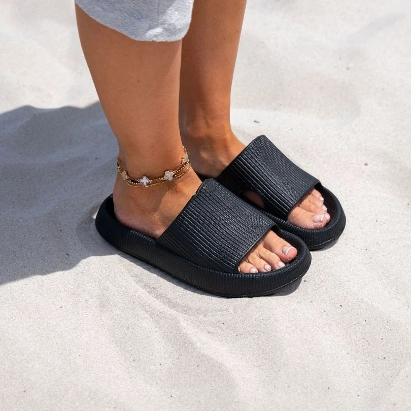 -50 % · OFFRE LIMITÉE · CushyStep™ · Chaussons Confort