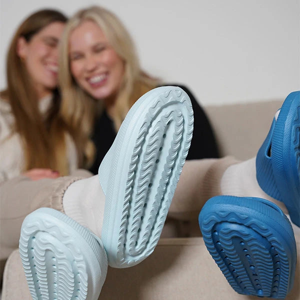 -50 % · OFFRE LIMITÉE · CushyStep™ · Chaussons Confort