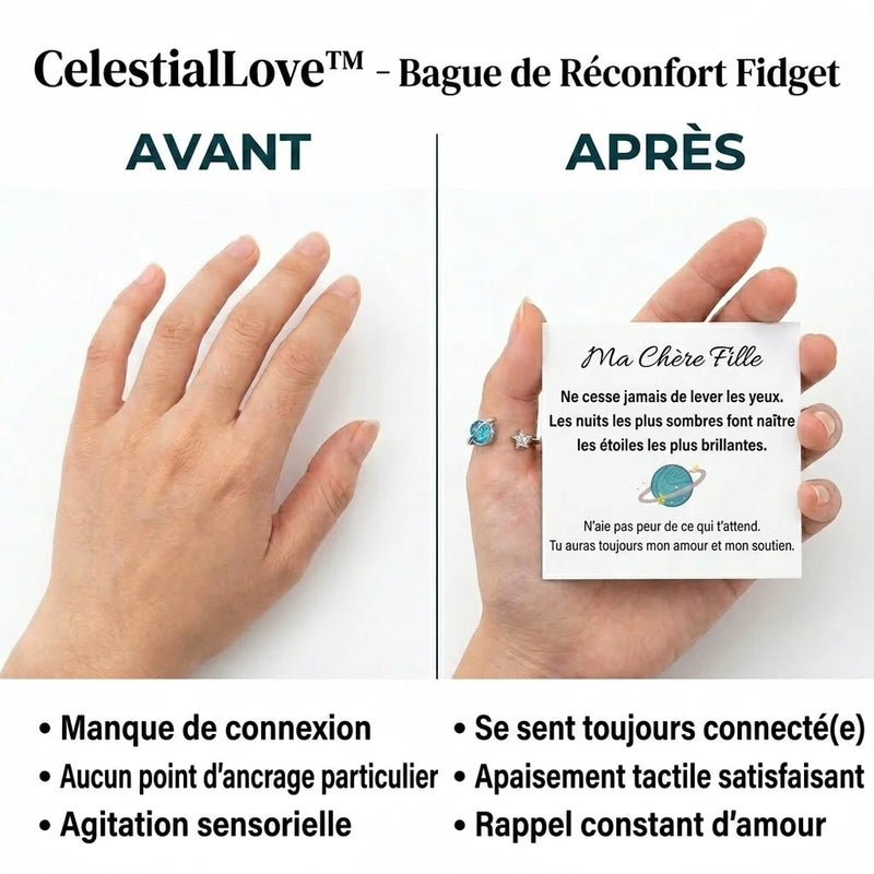 -50 % · OFFRE LIMITÉE · CelestialLove™ · Bague Confort