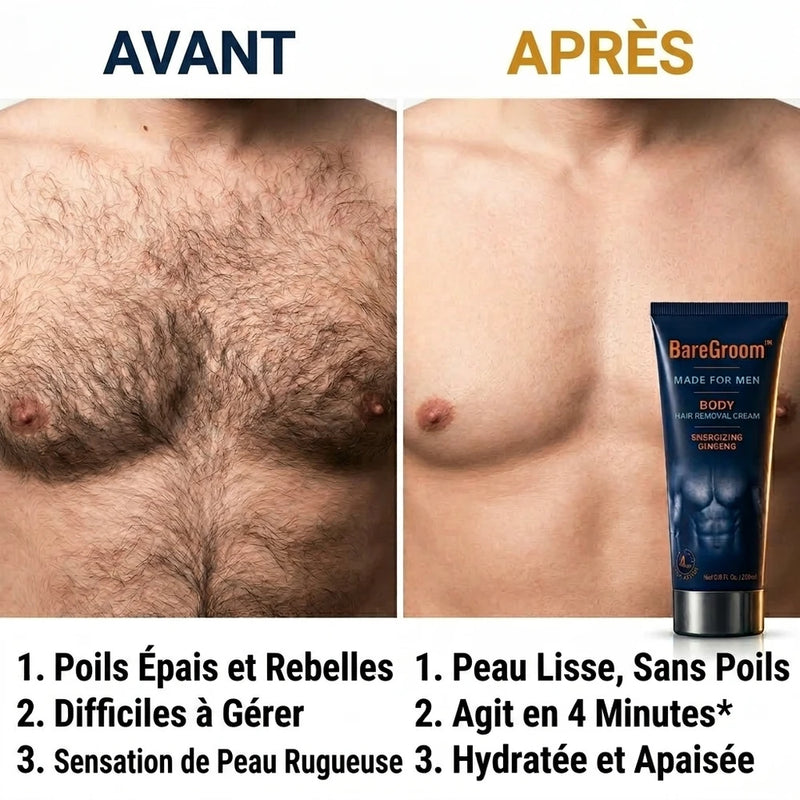 1+1 OFFERT · AUJOURD'HUI · BareGroom™ · Crème dépilatoire