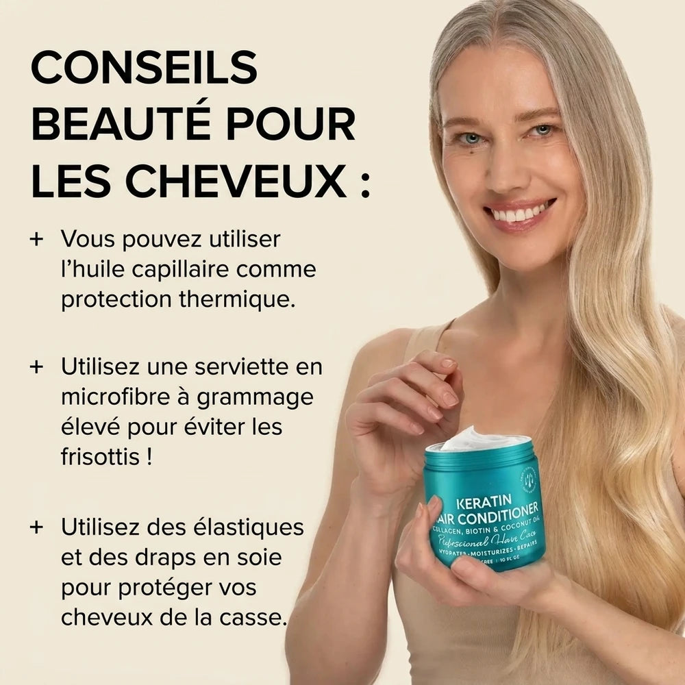 1+1 OFFERT · AUJOURD'HUI · KeratinRevive™ · Masque capillaire