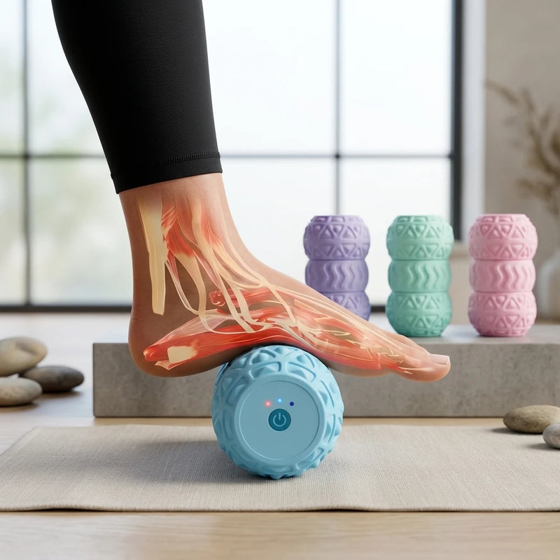 -50 % · OFFRE LIMITÉE · RollRelief™ · Rouleau de massage