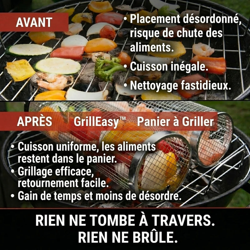 -50 % · OFFRE LIMITÉE · GrillEasy™ · Panier de grill