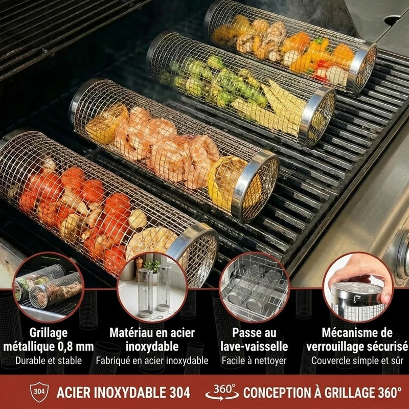 -50 % · OFFRE LIMITÉE · GrillEasy™ · Panier de grill