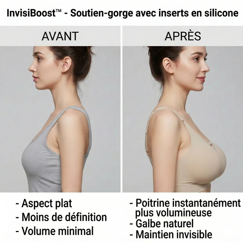 -50 % · OFFRE LIMITÉE · InvisiBoost™ · Inserts silicone soutien-gorge