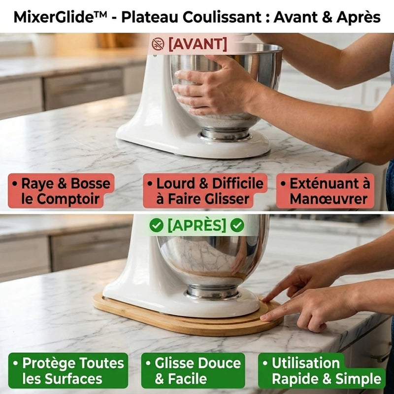 -50 % · OFFRE LIMITÉE · MixerGlide™ · Plateau coulissant