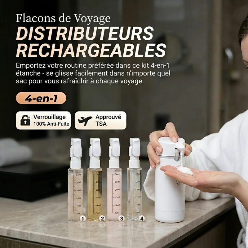 1+1 OFFERT · AUJOURD'HUI · OneBottle™ · Distributeur de voyage