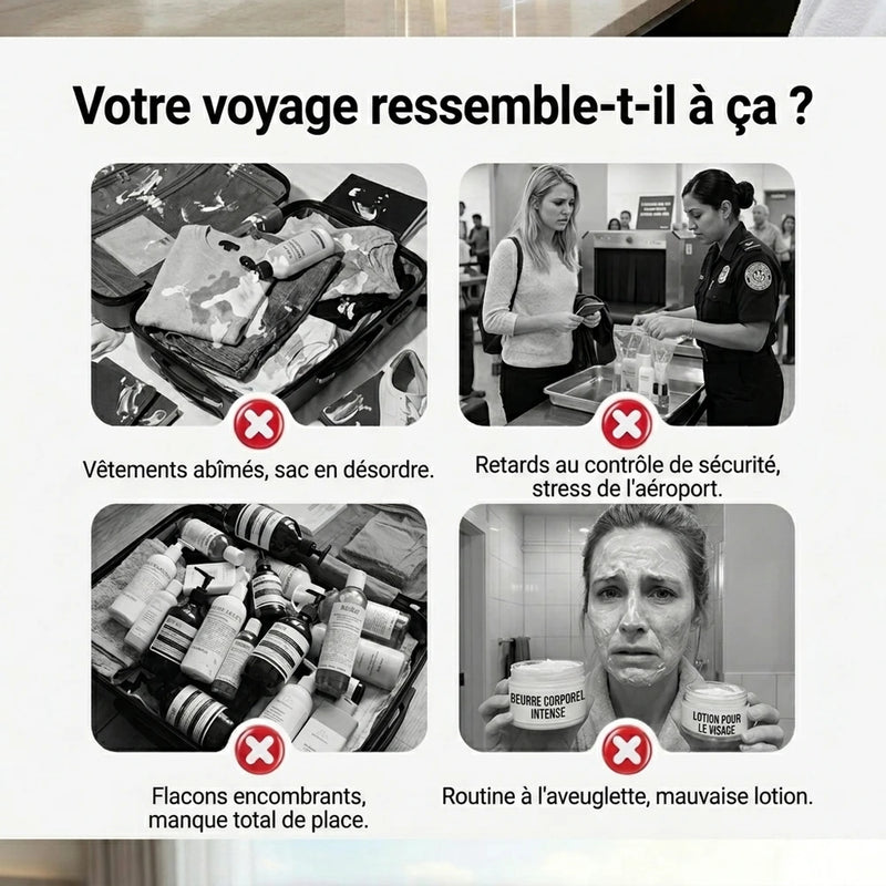 1+1 OFFERT · AUJOURD'HUI · OneBottle™ · Distributeur de voyage