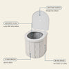 -50 % · OFFRE LIMITÉE · QuickPotty™ · Toilettes d’extérieur pliables et portables
