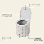 -50 % · OFFRE LIMITÉE · QuickPotty™ · Toilettes d’extérieur pliables et portables