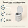 -50 % · OFFRE LIMITÉE · QuickPotty™ · Toilettes d’extérieur pliables et portables