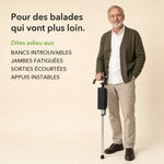 -50 % · OFFRE LIMITÉE · CrutchSeat™ · Aucun siège en vue ? Maintenant, vous en avez un.