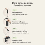 -50 % · OFFRE LIMITÉE · CrutchSeat™ · Aucun siège en vue ? Maintenant, vous en avez un.