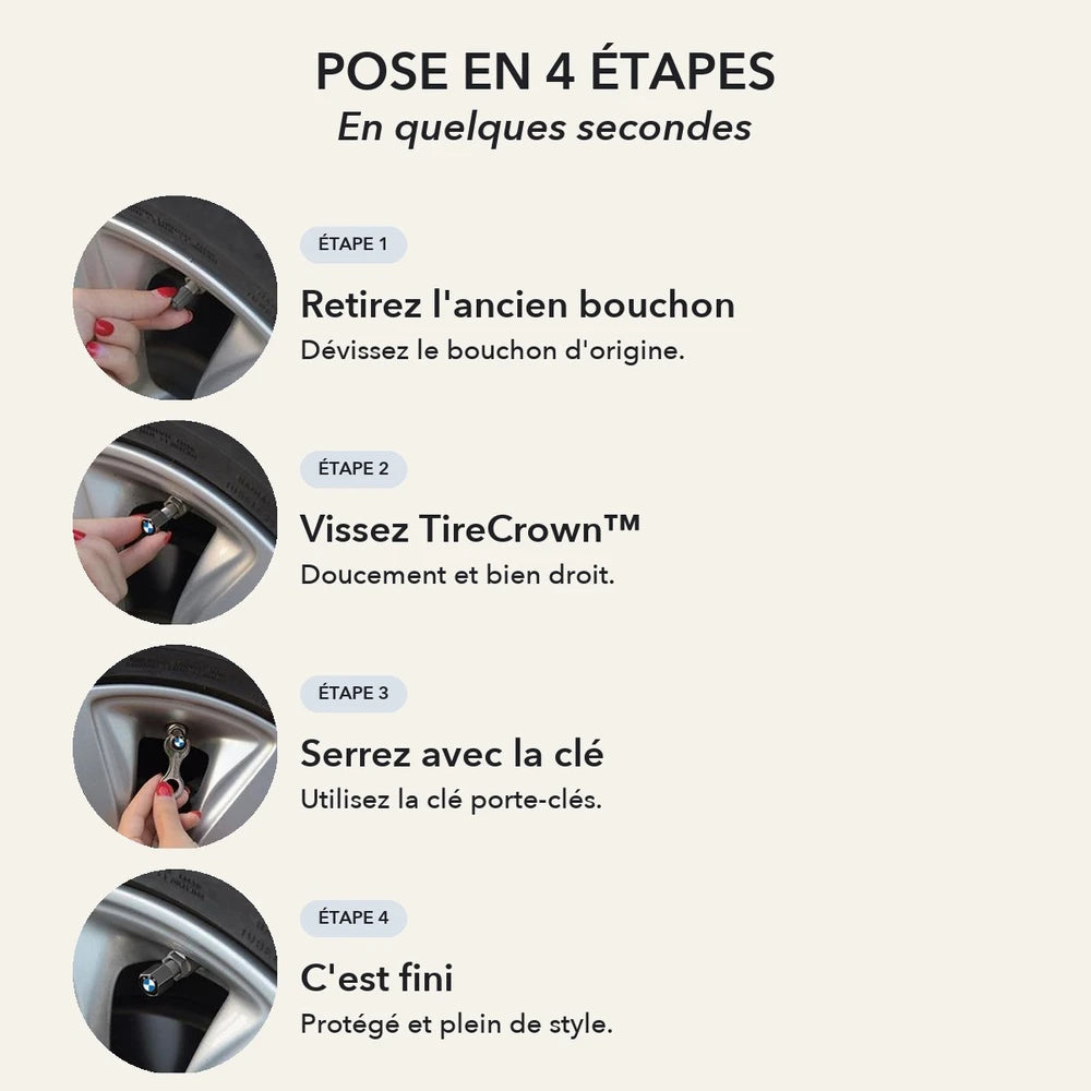 -50 % · OFFRE LIMITÉE · TireCrown™ · Améliorez les pneus de votre voiture !