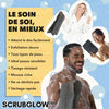 1+1 OFFERT · AUJOURD'HUI · ScrubGlow™ · Gant de douche exfoliant antibactérien