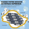 1+1 OFFERT · AUJOURD'HUI · ScrubGlow™ · Gant de douche exfoliant antibactérien