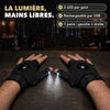 -50 % · OFFRE LIMITÉE · GlovePro™ · Gants LED