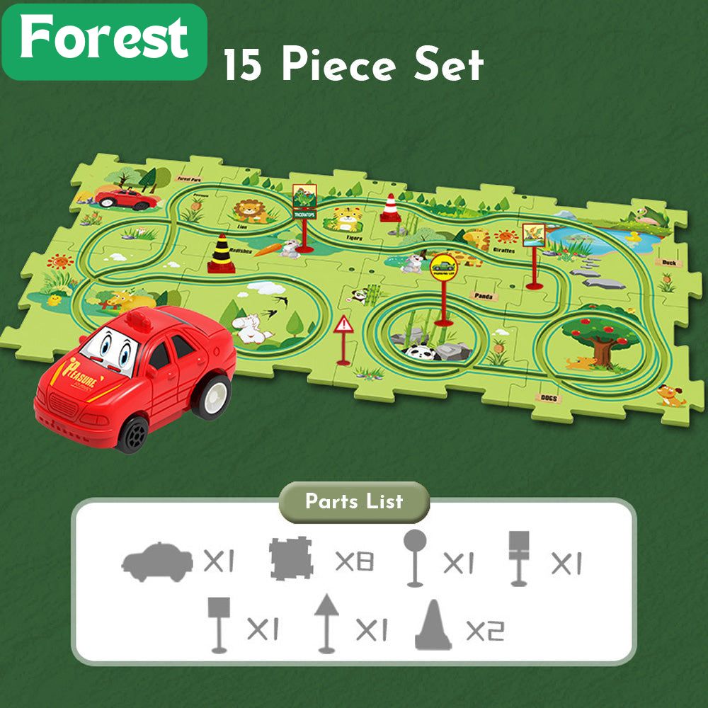 50% DE REMISE TEMPORAIRE | TrackTastic™ | Ensemble de rails de puzzle pour enfants