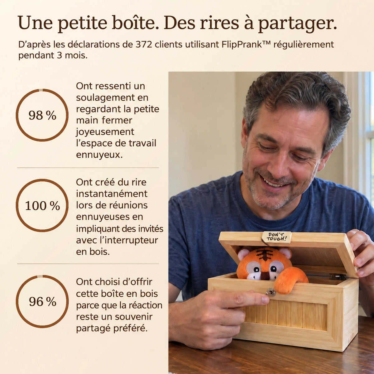 Photographie produit flipprank en français