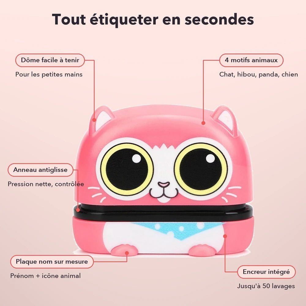 -50 % · OFFRE LIMITÉE · DoodleName™ · Étiquetez en moins de 3 secondes !