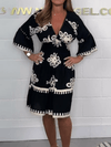 Belinda™ |Bedrucktes Kleid mit V-Ausschnitt | 50% RABATT TEMPORÄR - MODLIA