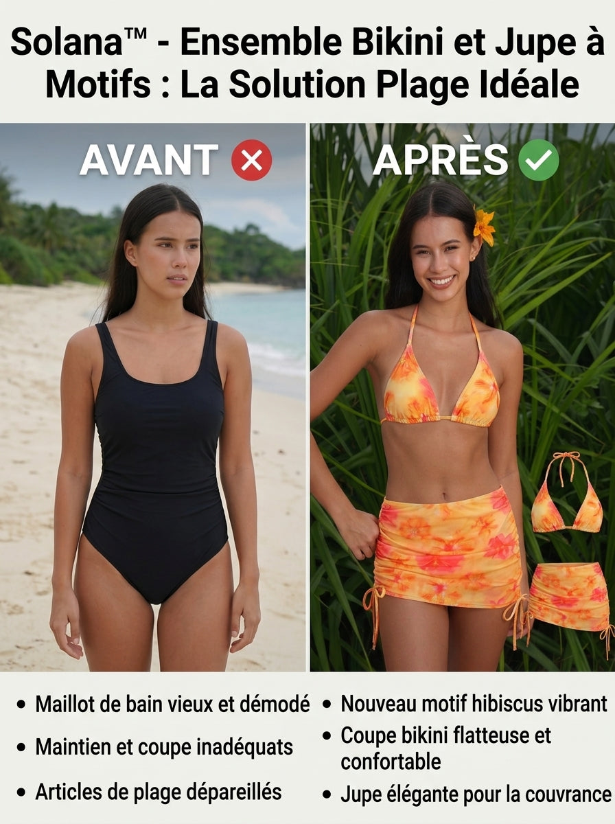-50 % · OFFRE LIMITÉE · Solana™ · Ensemble tankini trois pièces