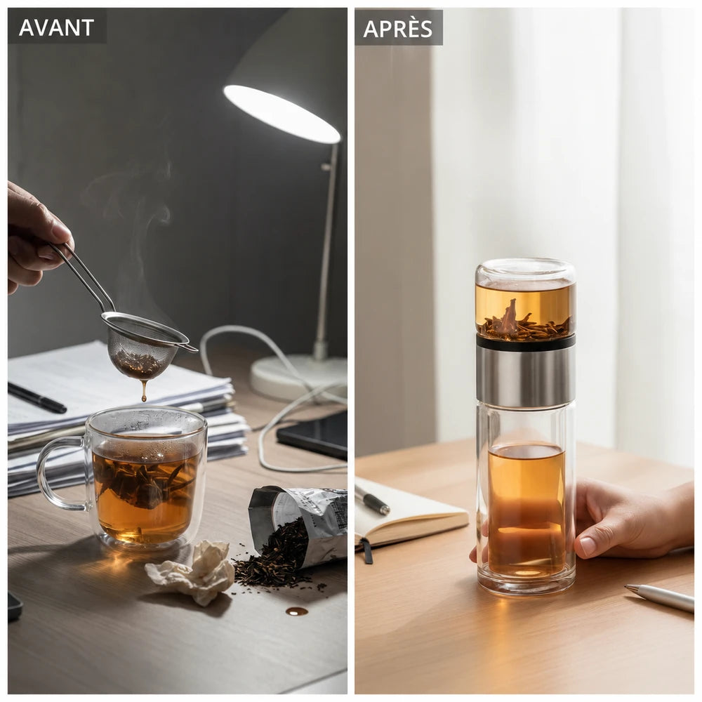 -50 % · OFFRE LIMITÉE · BrewSip™ · Bouteille à thé