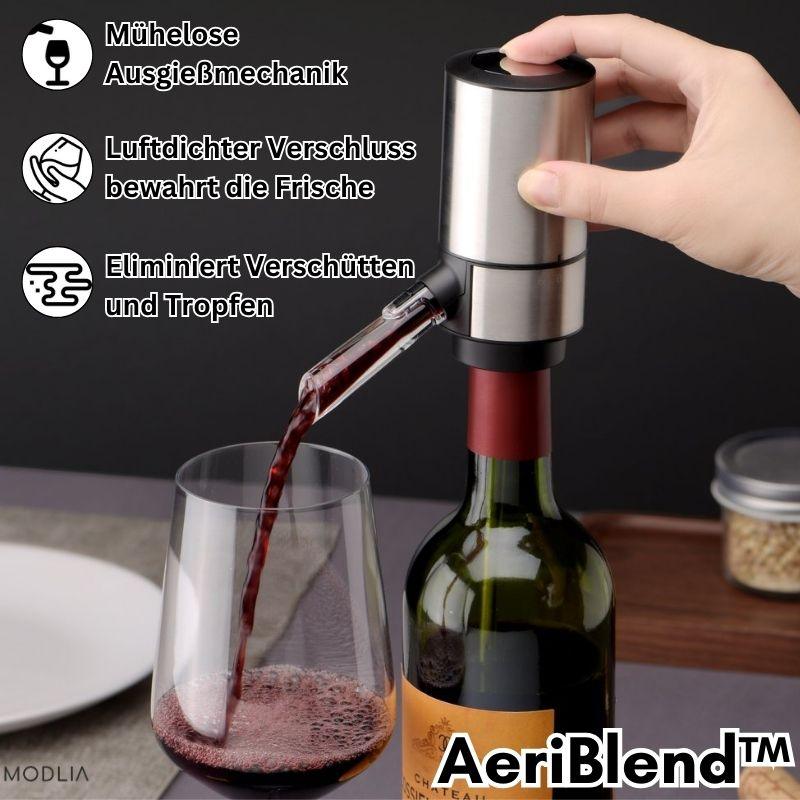 AeriBlend™ - 3-in1 Weinbelüfter, -aufbewahrer und -spender | 50% RABATT TEMPORÄR - MODLIA