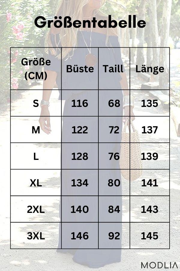 50% RABATT TEMPORÄR | Elisabeth™ - Lässiges schulterfreies solides Strand-Maxikleid - MODLIA