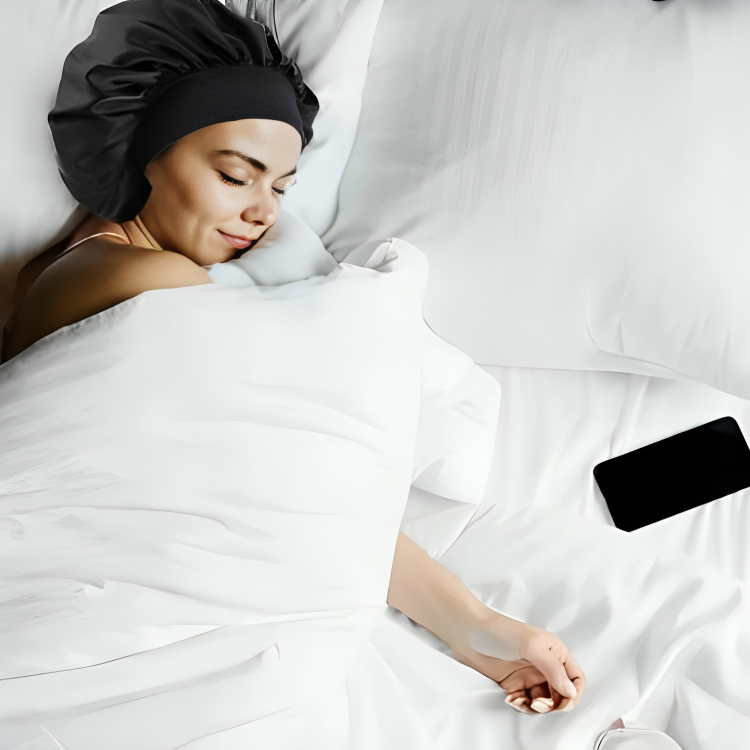 1 + 1 GRATUIT AUJOURD'HUI | FrizzShield™ | Bonnet de nuit en satin de luxe