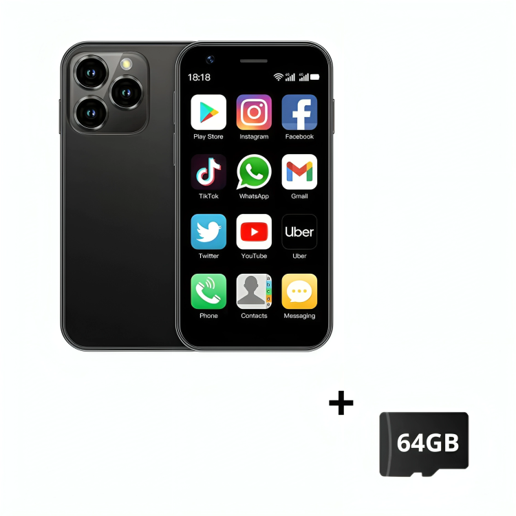 50 % DE RÉDUCTION TEMPORAIRE | TinyPhone™ | Mini-Smartphone