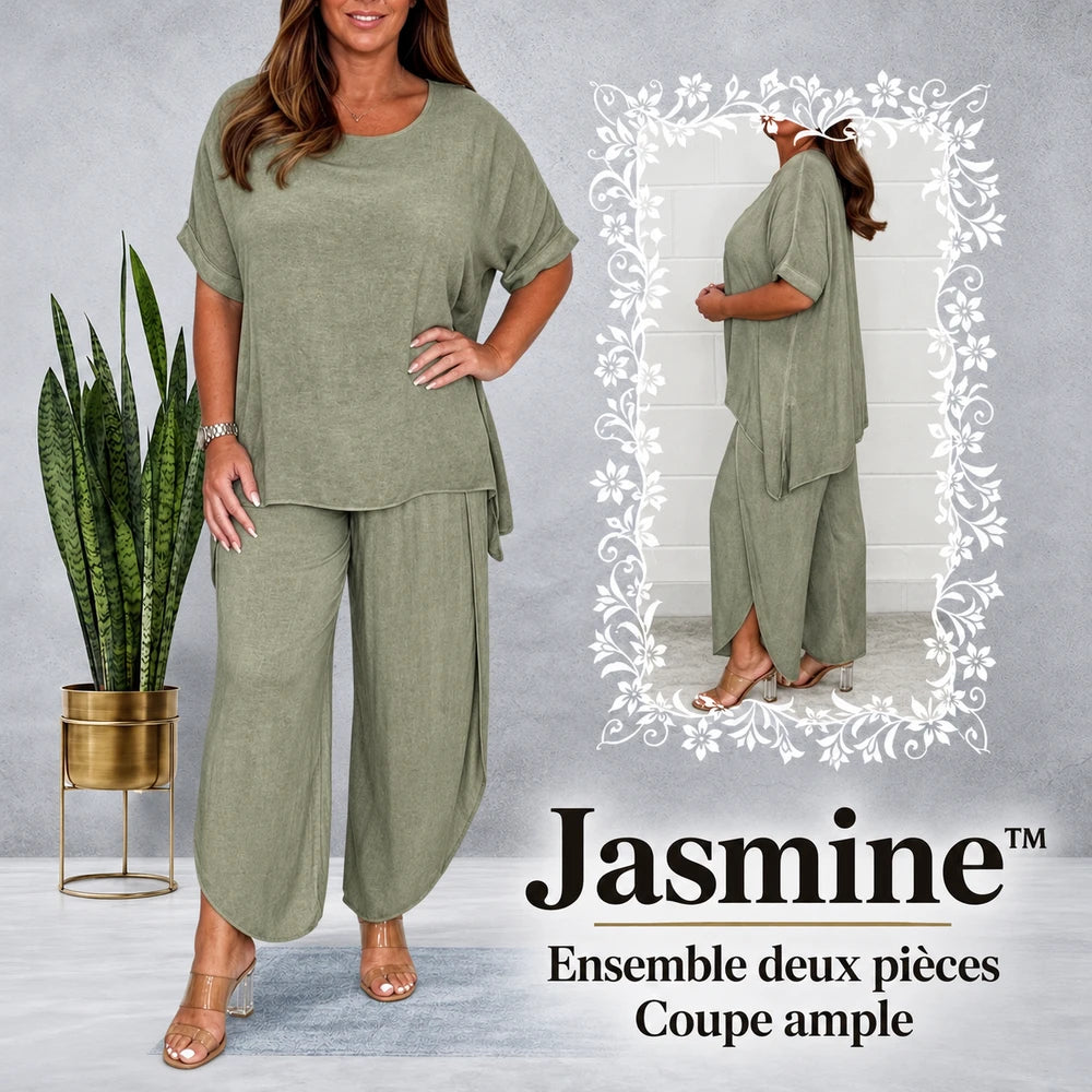 -50 % · OFFRE LIMITÉE · Jasmine™ · Ensemble tailleur deux pièces coupe décontractée