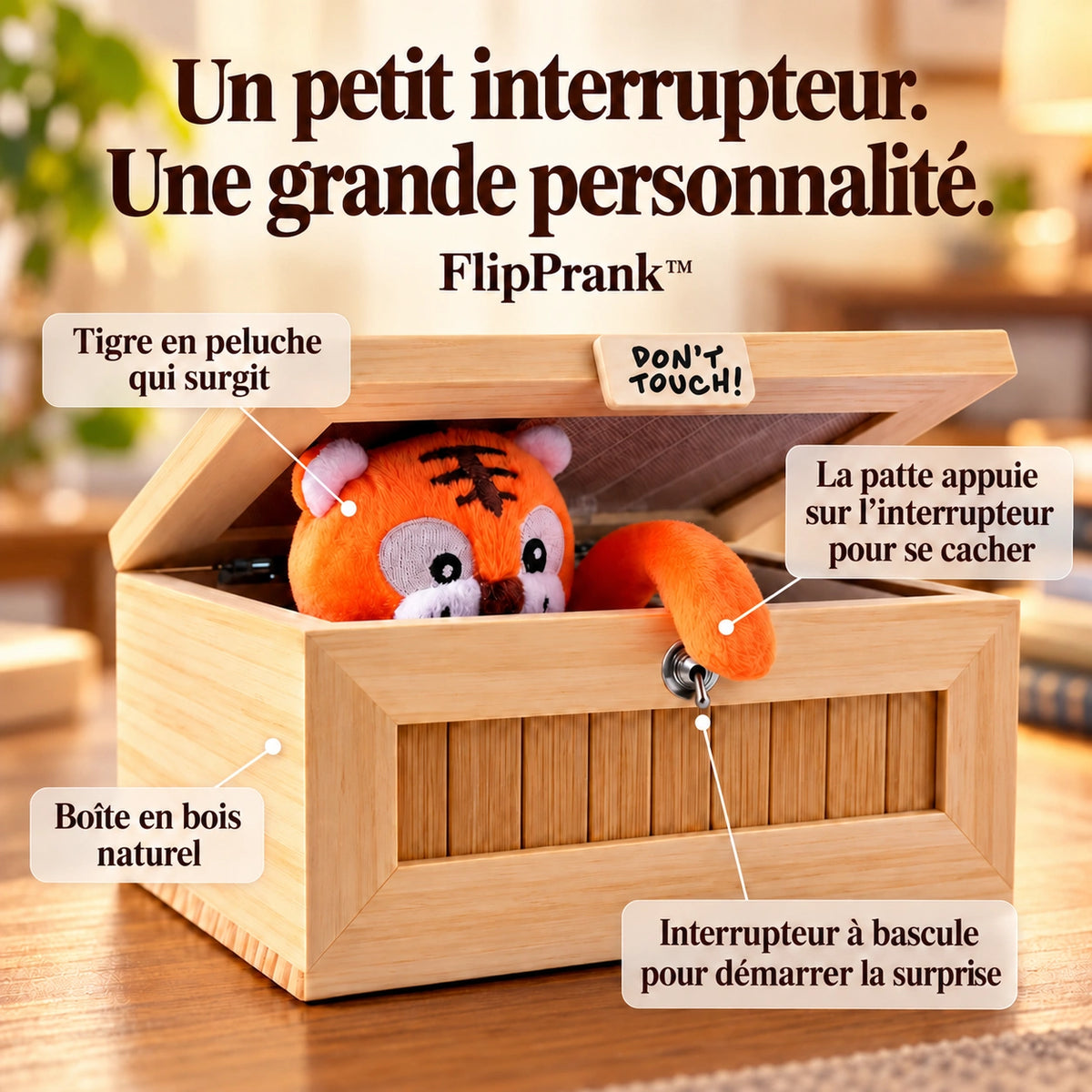 Photographie produit flipprank en français