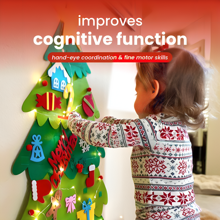 50% DE RABAIS TEMPORAIRE | JollyTree™ | DIY Arbre de Noël en feutre pour enfants