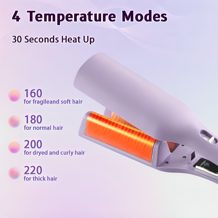 50% DE REMISE TEMPORAIRE | CurlEase™ | Fer à friser à vagues françaises