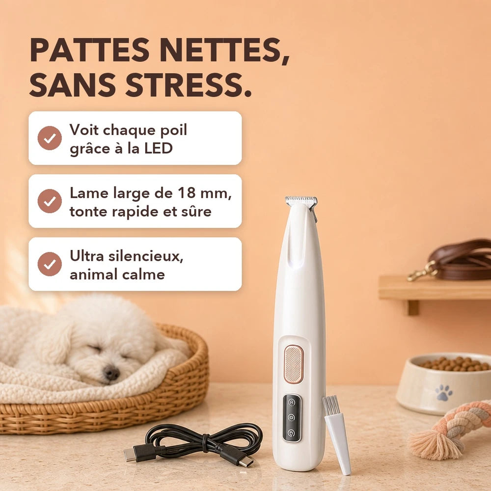 1+1 OFFERT · AUJOURD'HUI · TidyPaws™ · Tondeuse LED Pro pour animaux