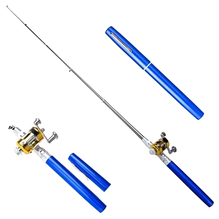 50 % DE REMISE TEMPORAIRE | PenRod™ | Canne à pêche miniature portable