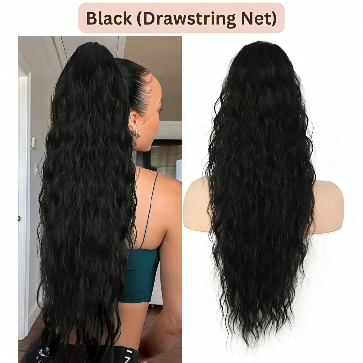 50 % DE RABAIS TEMPORAIRE | ClipCurls™ | Extensions de cheveux bouclés avec queue de cheval
