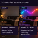 -50 % · OFFRE LIMITÉE · NeoAura™ · Bandes LED néon