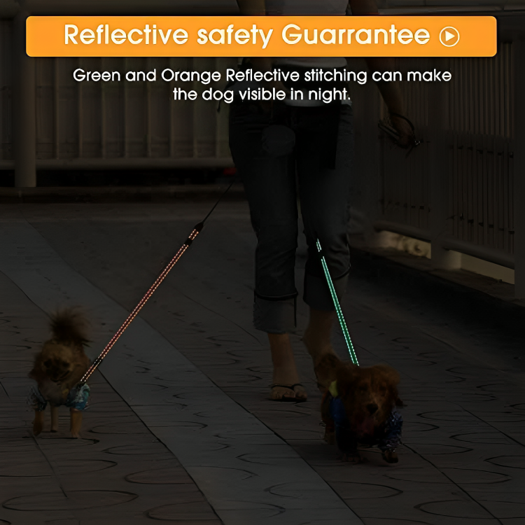 50% DE REMISE TEMPORAIRE | TwistFree™ | Laisse à chien rétractable double